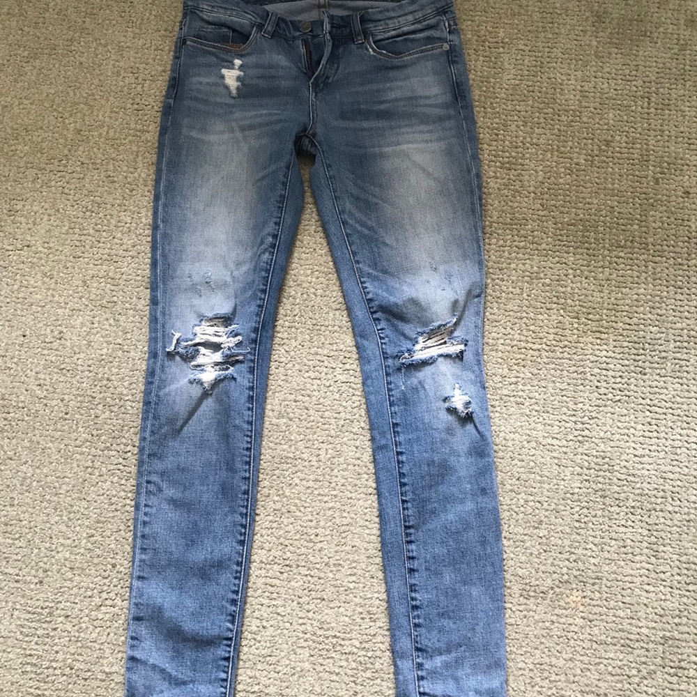 Blank NYC skinny light wash jeans